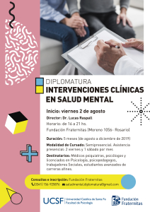 AFICHE - Intervenciones clinicas en salud mental