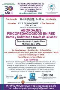 Jornadas Nacionales de la Red de Psicopedagogía